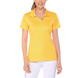 T-shirt de performance pour femme, tricoté, uni, séchage rapide, respirant, vêtement de sport à manches courtes pour le golf et le tennis, vente en gros, logo personnalisé - Product Image 4