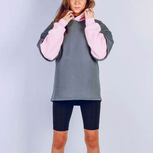 Sweat à capuche pour femme en coton mélangé, coupe classique, couleur unie, manches doubles, vêtements décontractés pour femme, sweat à capuche à manches longues - Product Image 1