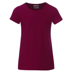 T-shirt basique en coton biologique pour filles – Merchandising promotionnel écoresponsable - Product Image 3