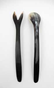 Cuchara de Cuerno Auténtica, Moderna, Hecha a Mano, Artesanía Natural, Impermeable, Duradera, Decoración Clásica para el Hogar, Estilo Indio Único para Bodas - Product Image 2