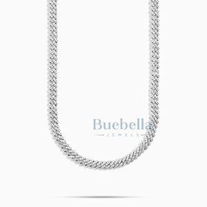 Offre Spéciale hommes 925 argent cubain lien chaîne plaqué or blanc Moissanite bijoux 5mm Pass diamant testeur élégant et populaire - Product Image 3