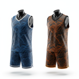 Vente en gros Ensemble de maillots respirants en polyester à séchage rapide personnalisés avec short pour des uniformes de basket-ball de performance optimale - Product Image 3