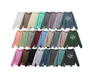 Automne hiver pull à capuche en coton lourd pour hommes sweats à capuche amples de marque de mode avec motif d'impression de Logo personnalisé pour hommes femmes - Product Image 3