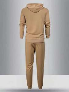 Conjunto Deportivo de Felpa para Hombre, con Capucha, de Invierno, de Poliéster/Algodón de Alta Calidad, con Estampado Personalizado, Ecológico y Transpirable - Product Image 3