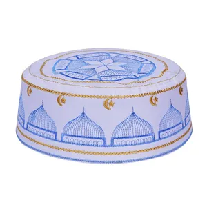 Qualité supérieure 2023 Nouveau Design Hommes Musulmans Prière Kufi Chapeau Prière Chapeaux Crâne Cap En Gros ODM - Product Image 5