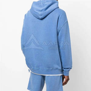 Sudadera con Capucha para Hombre, Estilo Casual, Lavado Ácido, 100% Algodón, Diseño Sólido, Temporada de Invierno, Precio de Fábrica, OEM Disponible - Product Image 2