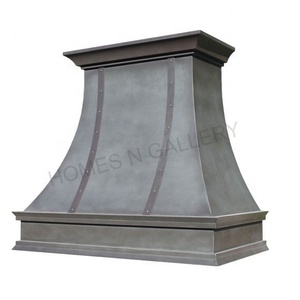 Hotte de cuisine classique martelée en cuivre et métal Antique, faite à la main, avec Rivets à bande, pour cheminée, Offre Spéciale - Product Image 2