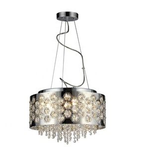 Lámpara colgante de cristal G9, accesorio de cocina moderno, de METAL cromado, para habitación de HOTEL