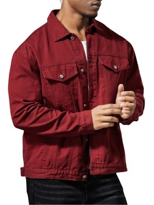 Chaqueta Vaquera Negra Premium para Hombre, Transpirable, Resistente al Viento, 100% Algodón, Ropa Exterior Informal, Personalizable, Elegante, Moderna, al por Mayor - Product Image 3