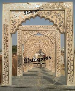 Entrada DE BODA inspirada en la herencia elegante Puerta de entrada de estilo Grand Mughal Puerta de bienvenida de estilo palaciego para lugares de lujo - Product Image 3