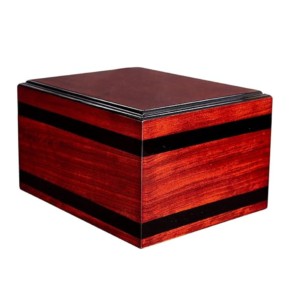 Urnes de crémation en bois en gros Urnes de crémation en bois de forme rectangulaire Urne de crémation en bois d'Inde - Product Image 5