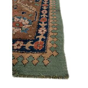 Alfombra de Lana Anudada a Mano Aalam Pae-5171 Verde, Rectangular de 9x12, con Patrón de Medallón, para Decoración de Sala de Estar o Uso en Pasillos - Product Image 4