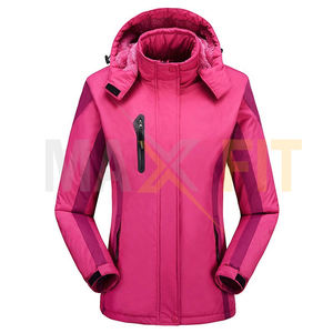 Abrigo deportivo de invierno MAXFIT ENTERPRISES para hombre, chaqueta impermeable de lona con cuello levantado de lana interior para senderismo y acampada al aire libre - Product Image 6
