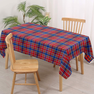 KVR New Latest 2024 High Quality 54 Inch by 108 Inch Picnic Red <b>Gingham</b> Checked Waterproof Plastic Table Covers <b>Tablecloths</b> For Export - Product Image 1