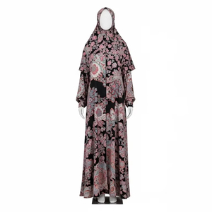 Abaya musulmane traditionnelle extensible dans les quatre sens pour adultes Robe longue modeste Tissu doux Élégant Usage quotidien et occasionnel - Product Image 1