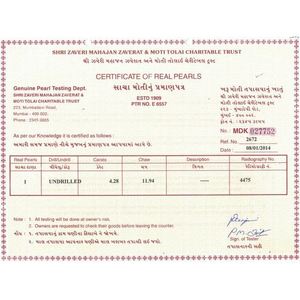 Perles d'eau douce naturelles blanches Basra Pearl 4,28 carats pour la fabrication de bijoux - Product Image 4