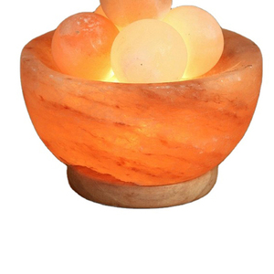 Natural Himalayan <b>Pink</b> Rock Crystal Lamp 5x5x7 Fire <b>Bowl</b> From Pakistan Handcrafted Natural Crafts - Product Image 3