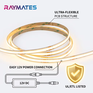 Tira de Luz <span class=keywords><strong>LED</strong></span> COB Flexible de 12 V CC, 10 W, Longitud de Rollo Personalizable, para Iluminación Interior de Gabinetes Domésticos y Comerciales - Product Image 4