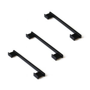 Poignées de meubles modernes minimalistes en ZAMAK noir, style mid-century, durables, droites, pour armoires, salle de bain, salle à manger - Product Image 4