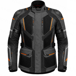 เสื้อแจ็คเก็ตมอเตอร์ไซค์ผ้าตาข่ายดีไซน์ใหม่ CE Armours ระบายอากาศได้ดี เหมาะกับทุกฤดู สำหรับผู้ชาย ขี่มอเตอร์ไซค์ผจญภัย  ผ้าคอร์ดูร่า - Product Image 1