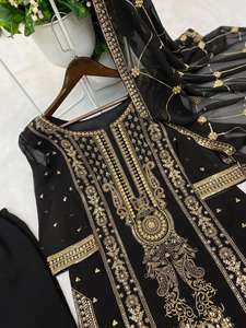 Elegant High-Grade Designer Trending Indian & Pakistani Traditional Top with Sequence Embroidery Pant Dupatta - Product Image 5