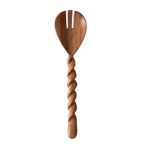 Espátula de madera Cuchara para servir con agujero para cocina Cuchara para servir de madera de acacia Utensilios de cocina al por mayor de la fábrica de Vietnam - Product Image 4