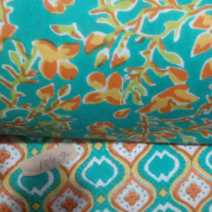 Impression populaire joli motif floral tissu de coton cardé style interlock de fil pour vêtements robe costume et sac vente - Product Image 1