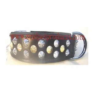 100% Genuine Quality Sustainable Indian Leather Dog Collar with Diamond Cut at Lowest Price from Reputed Exporter