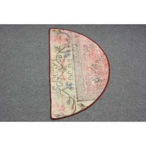 Classic Red Beige Wool <b>Rug</b> 2.4 X 1.5 ft Kilim Style Large Area Turkish Rectangle <b>Rugs</b> Latex Backing for Hallway 10mm <b>Thickness</b> - Product Image 3