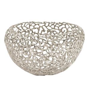 Bol de service profond en argent en forme de cœur pour la maison et la Table, bol à salade, article cadeau, bol à fruits secs écologique - Product Image 2