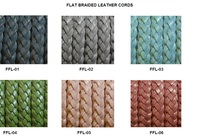 Cordons en cuir tressé personnalisables (couleur et taille) pour la fabrication de bijoux et accessoires – Vente chaude