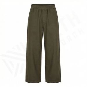 Pantalon de survêtement en coton coupe droite pour homme, pantalon de survêtement évasé décontracté, jogging à taille élastique, bas évasé personnalisé, streetwear durable, salle de sport - Product Image 1