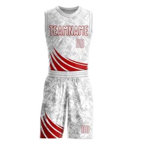 Ensemble de maillot de basket-ball personnalisé avec logo imprimé par sublimation maillot short uniforme bleu respirant pour adultes tailles pour l'entraînement - Product Image 2