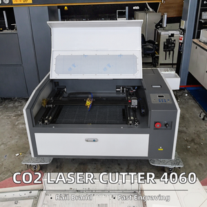 Máquina de corte por láser Co2 no metálica 40W 50W 40*40 con enfriador de enfoque automático Reci - Product Image 2