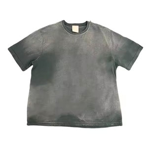 Vente en gros OEM sur mesure KATBROS INDUSTRY T-shirt décontracté en toile vieillie pour homme - Respirant, couleur unie, haute qualité - Product Image 4