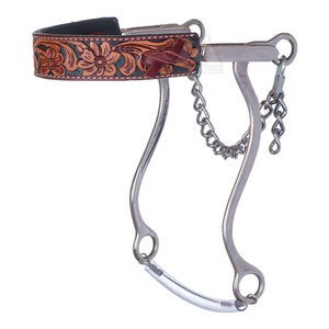 Hackamore ม้าชุบโครเมี่ยมพร้อมสายหนังแท้ - Product Image 6