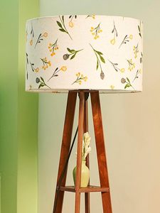 Lampe sur pied en bois nautique antique, réglable, avec étagère, lampe à pétales de ferme, décoration de pièce, vente en gros - Product Image 2