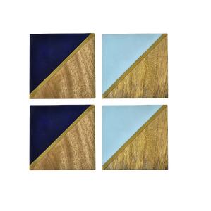 Posavasos de resina de madera para posavasos de taza de té de café decorativos para accesorios de vajilla - Product Image 1