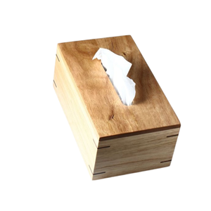 Boîte à mouchoirs rectangulaire grande taille en bois d'acacia, faite à la main, design moderne, écologique, pour la maison et l'organisation de la table - Product Image 5