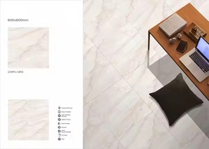 Carreaux de sol en porcelaine polie au design gris carrara Vistaar 600x600mm & 60x60cm 24x24 & 2x2 Vente pas cher d'Inde - Product Image 4