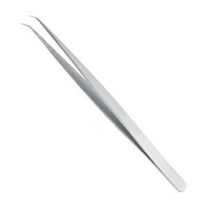 Pinzas plateadas de etiqueta privada, pinzas para pestañas, extensión de pestañas de volumen, punta de acero inoxidable, herramientas cosméticas plateadas - Product Image 5