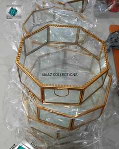 ที่ขายดีที่สุดทองส่วนบุคคลกล่องเครื่องประดับแก้วสำหรับ Gifting - Product Image 3