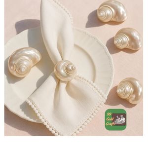 ANNEAUX DE SERVIETTE EN COQUILLAGE DÉCORATIFS ÉCOLOGIQUES POUR HÔTEL, RESTAURANT, BANQUET ET FOURNISSEUR DE FÊTE VIETNAM - Product Image 2