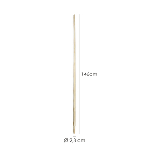 Mango Madera Conico 1500x28 mm. Rastrello in Plastica - Product Image 2