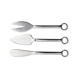 Couteaux à fromage en or électroplaqués avec manche en bois avec un Excellent nouveau design ensemble Unique de trancheuses à fromage en acier inoxydable - Product Image 3