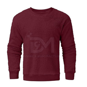 Sweats en molleton Sherpa pour hommes de haute qualité 100% coton solide hiver personnalisé meilleure vente - Product Image 3