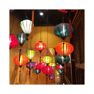 Vietnamca fener ipek kolye ışık kapalı yemek odası özel asılı kolye lambaları