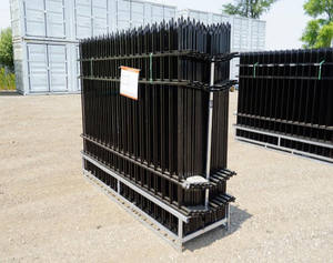 Valla Metálica de Jardín Negra de 6 pies x 8 pies, con Parte Superior Plana, Antioxidante, de Acero Galvanizado, con Precios Directos de Fábrica, Venta al Por Mayor - Product Image 4