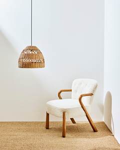 Exquisite <b>Rattan</b> Dome Lampshade Wicker Hanging <b>Light</b> <b>Shade</b> Openwork Pattern Decorative Pendant For Dining And Living Area - Product Image 4