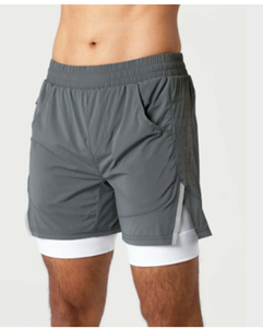 Pantalones cortos de gimnasio activo para hombre, con cordón elástico y logotipo de talla grande XXL, pantalones cortos de entrenamiento atlético estampados transpirables de verano de 5 pulgadas - Product Image 1